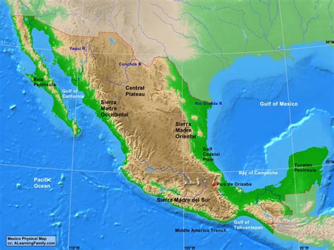 墨西哥地形|Mexico Maps & Facts